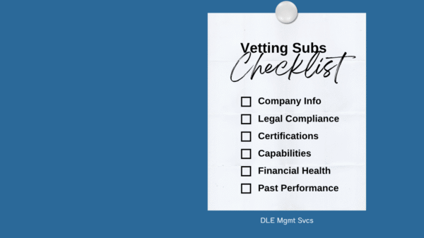 Subcontractor Vetting Checklist